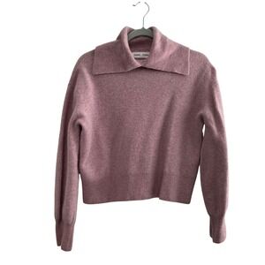 Samsoe Samsoe Nori Wool Sweater Mauve Shadow Melange Pink Purple Size S